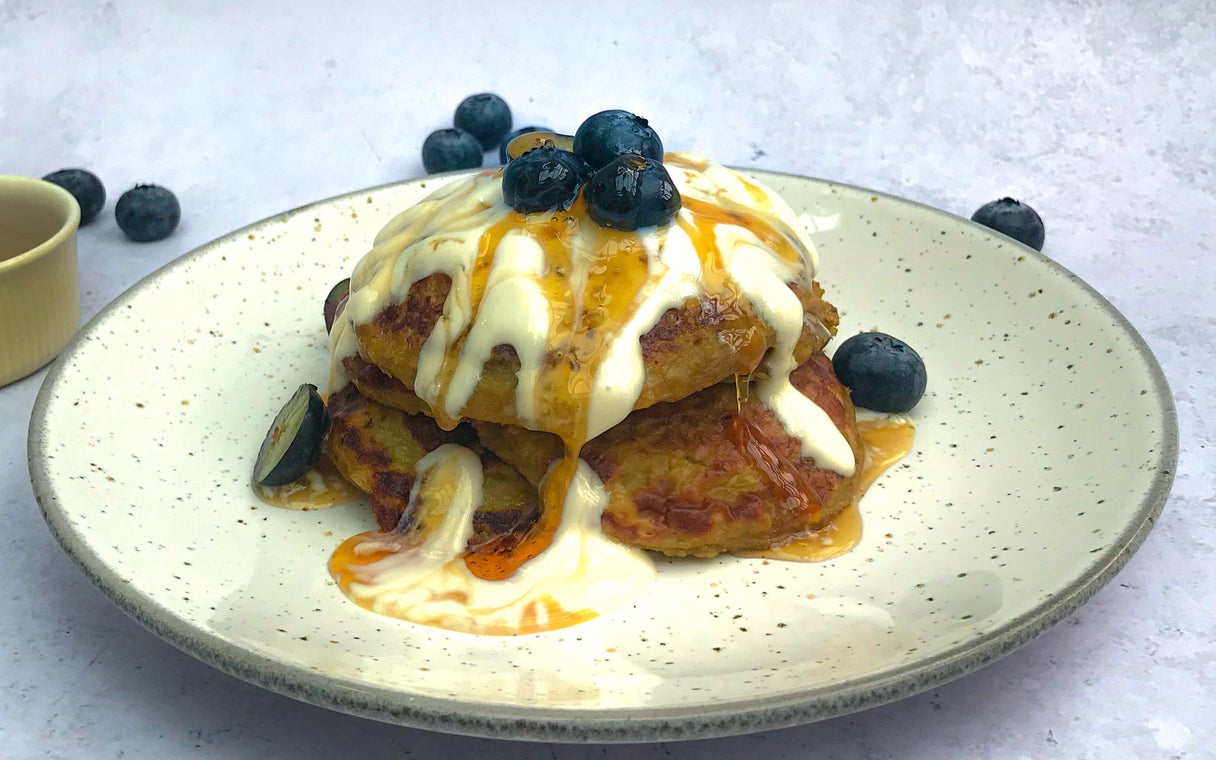 Turmeric Banana Pancakes (Ve)