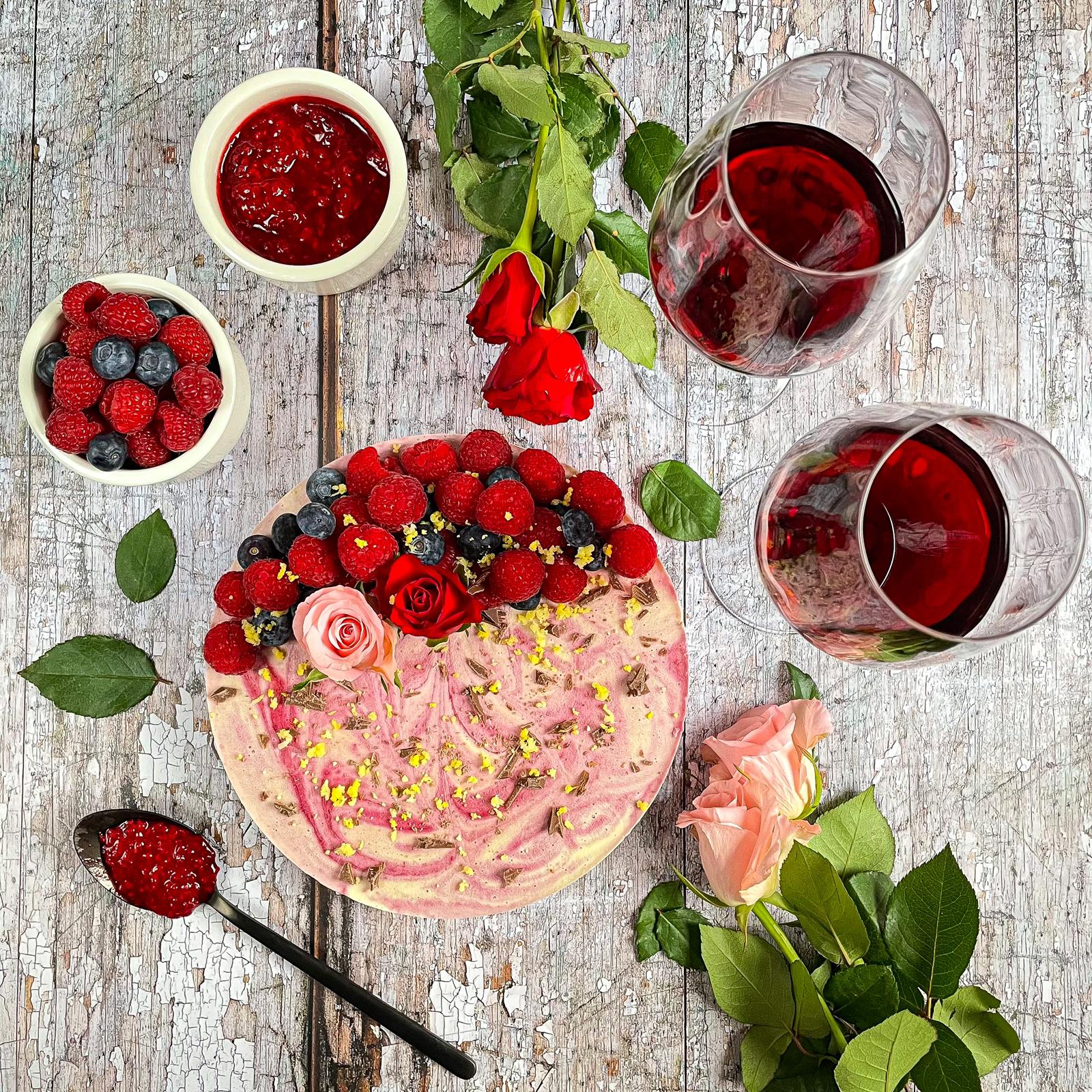 Vegan Raspberry and Lemon Cake (Ve)