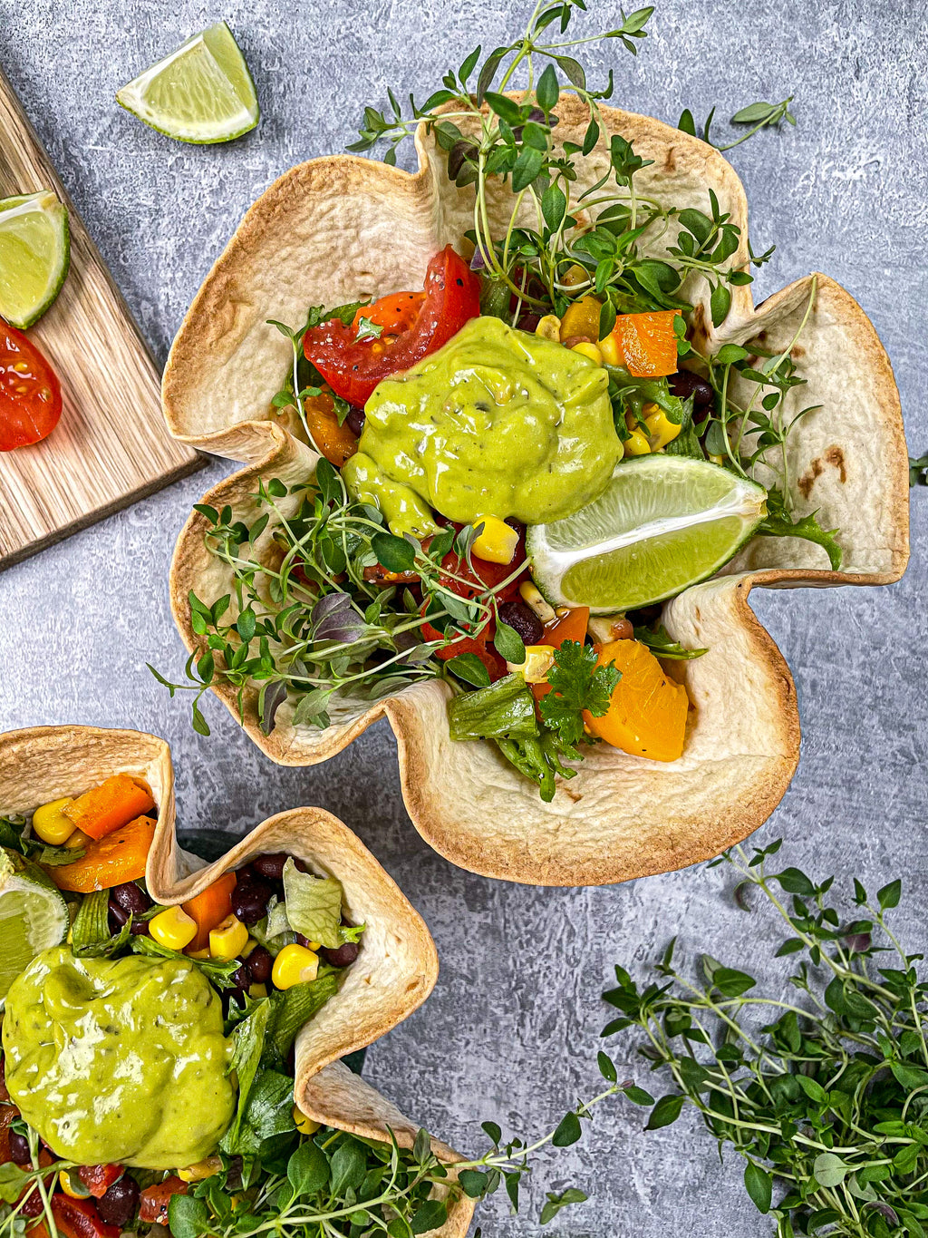 Crispy Tortilla Salad Bowl (Ve)