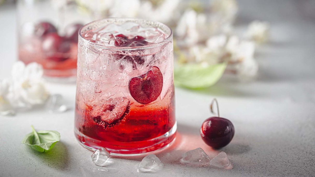 Relaxing Cherry & Lavender Mocktail (Ve)