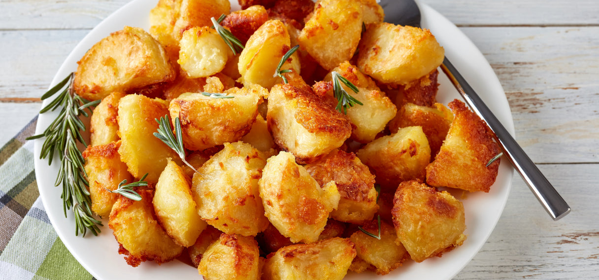 Crispy and Fluffy Roast Potatoes (Ve)