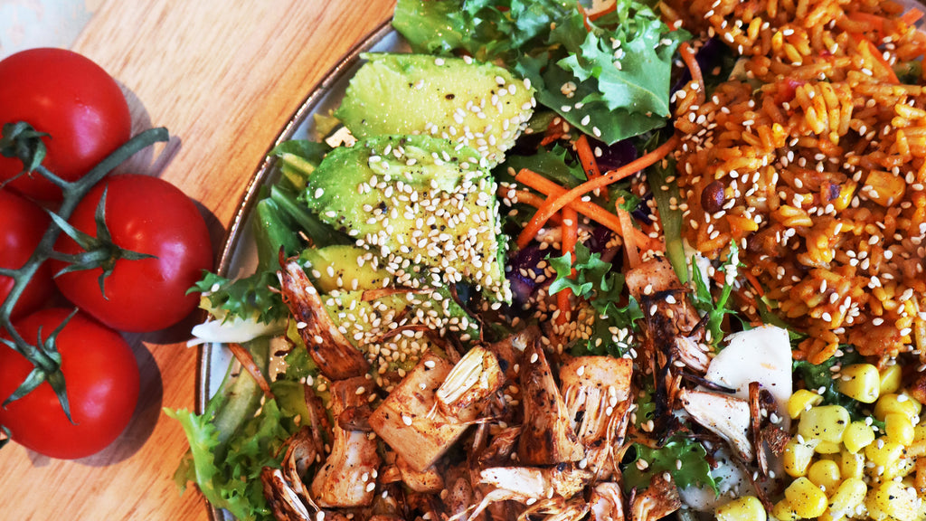 Spicy Jackfruit Veggie Bowl (Ve)