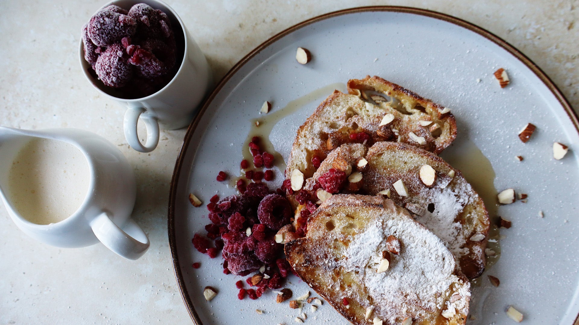 Nutty Almond French Toast (Ve)